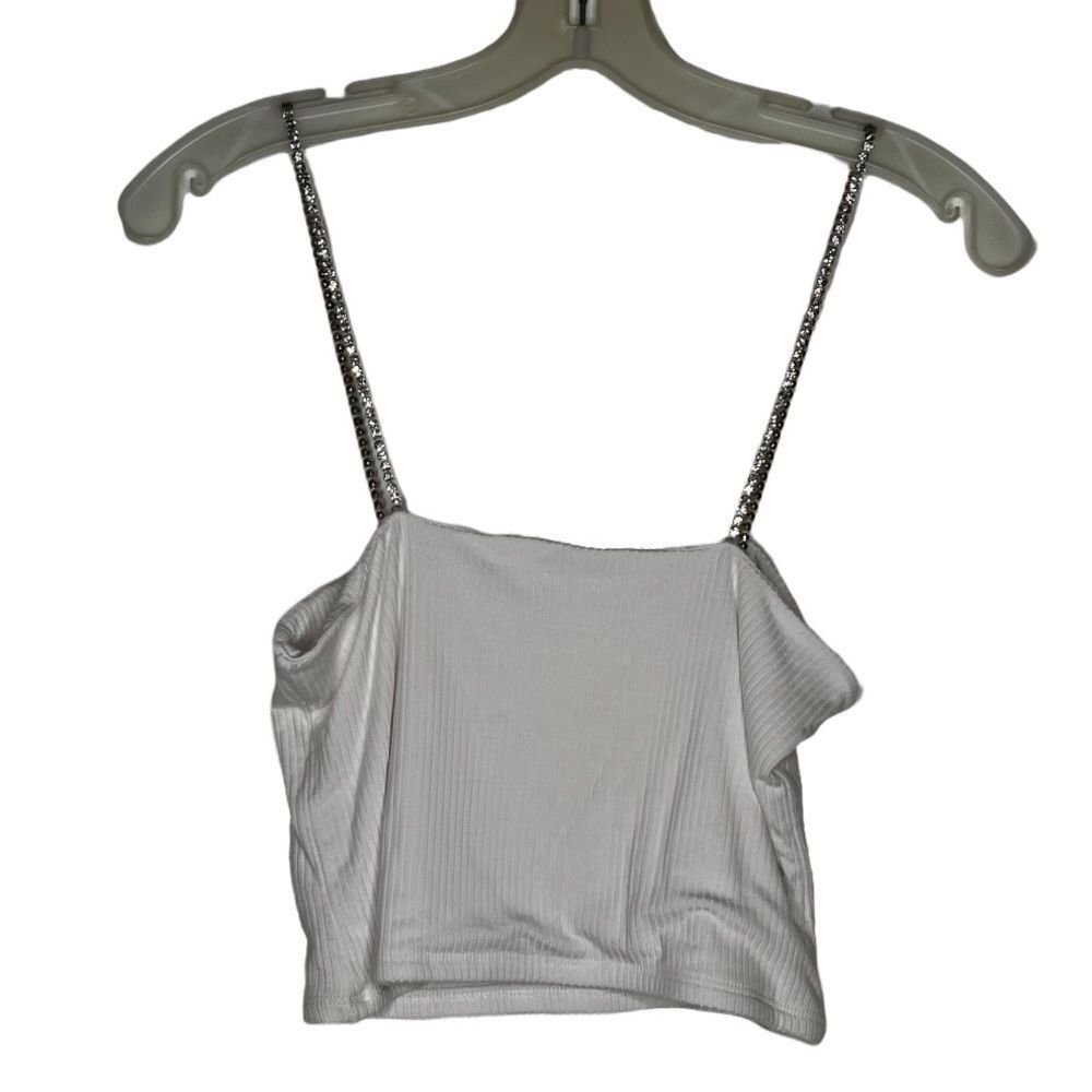 Emma & Sam Top with Rhinestone Straps‎ nwt